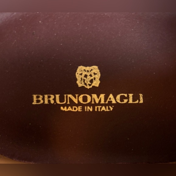 Preloved Bruno Magli Men\'s Ettore Cognac Leather Penny Loafers Men\'s Size 13 main image 7